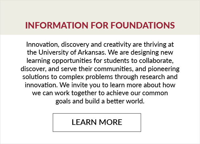 Information for Foundation